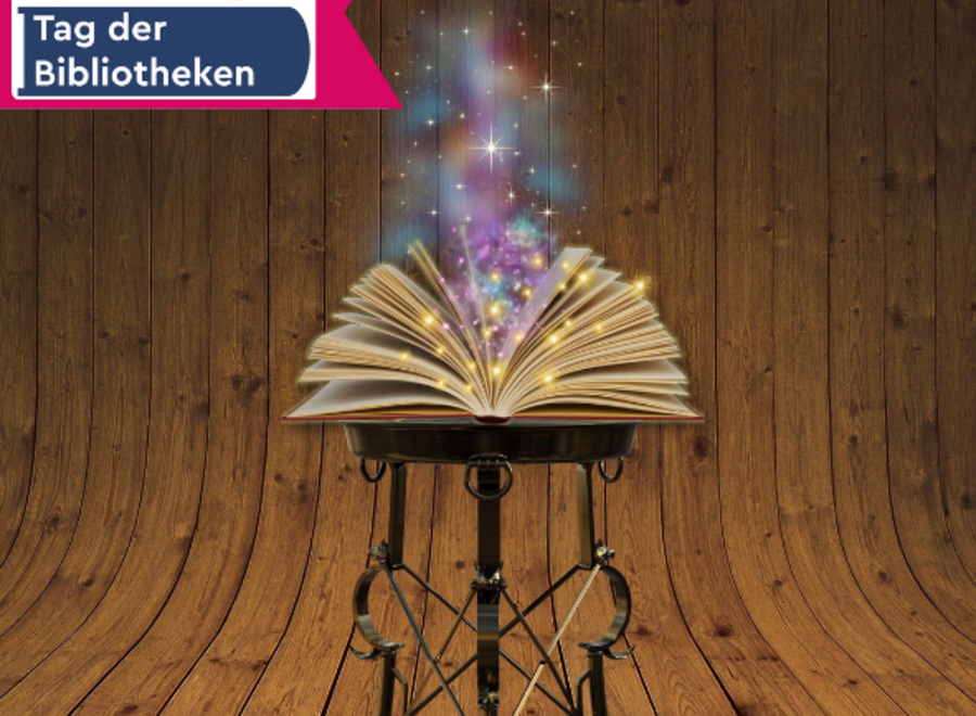 Buch aus dem Glitzer sprüht