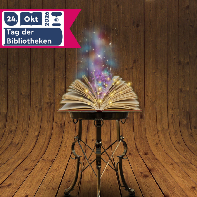 Buch aus dem Glitzer sprüht